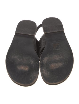 Rag & Bone Denim Distressed Accents Slingback Sandals
