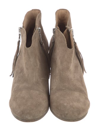 Rag & Bone Suede Fringe Trim Accent Boots