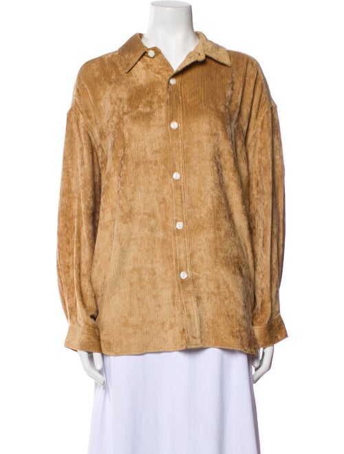 Rag & Bone Corduroy Long Sleeve Button-Up Top
