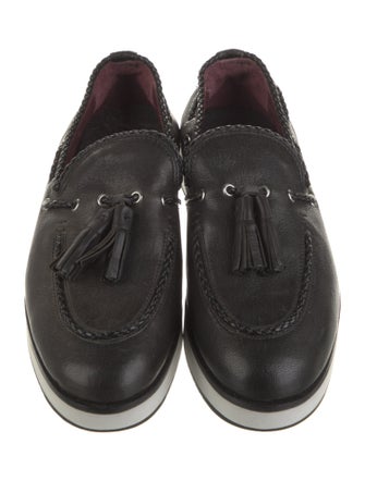 Rag & Bone Leather Tassel Accents Loafers