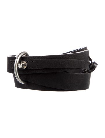 Rag & Bone Belts Skinny Suede Belt 3XL