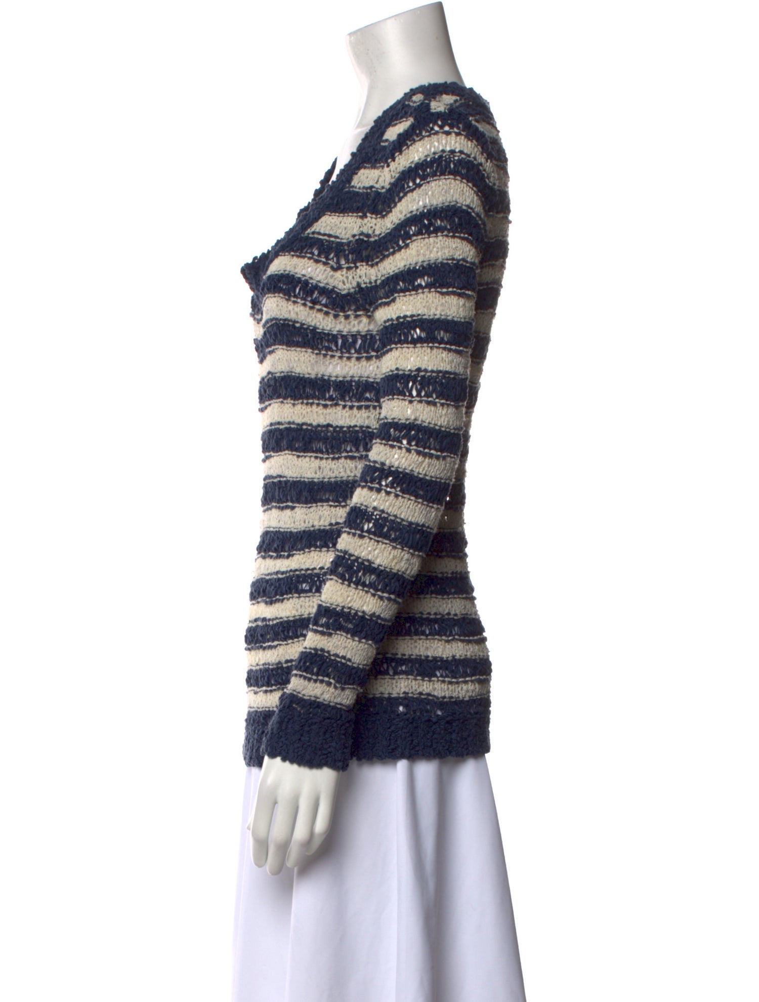 Rag & Bone Striped Scoop Neck Sweater
