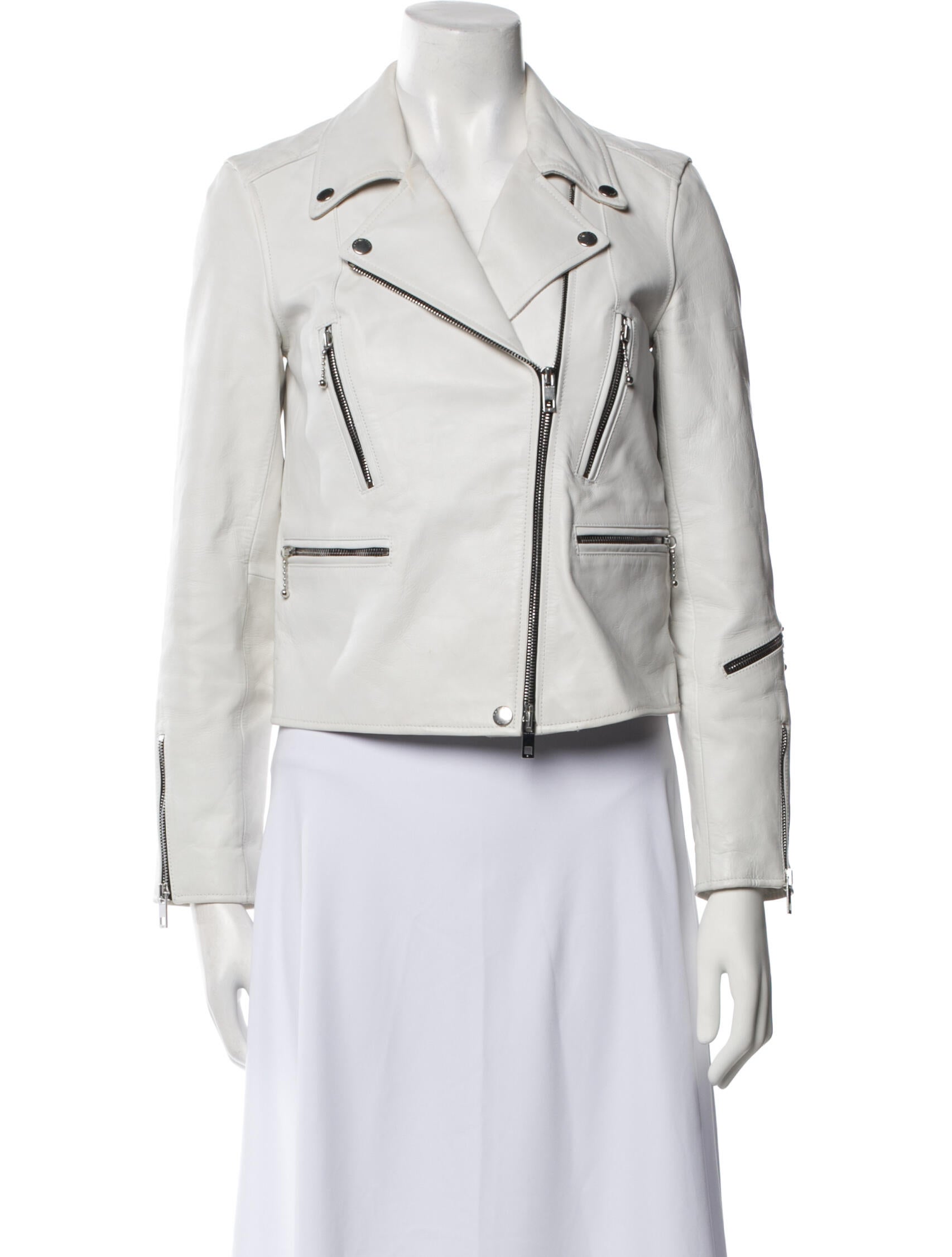 Rag & Bone Goat Leather Biker Jacket