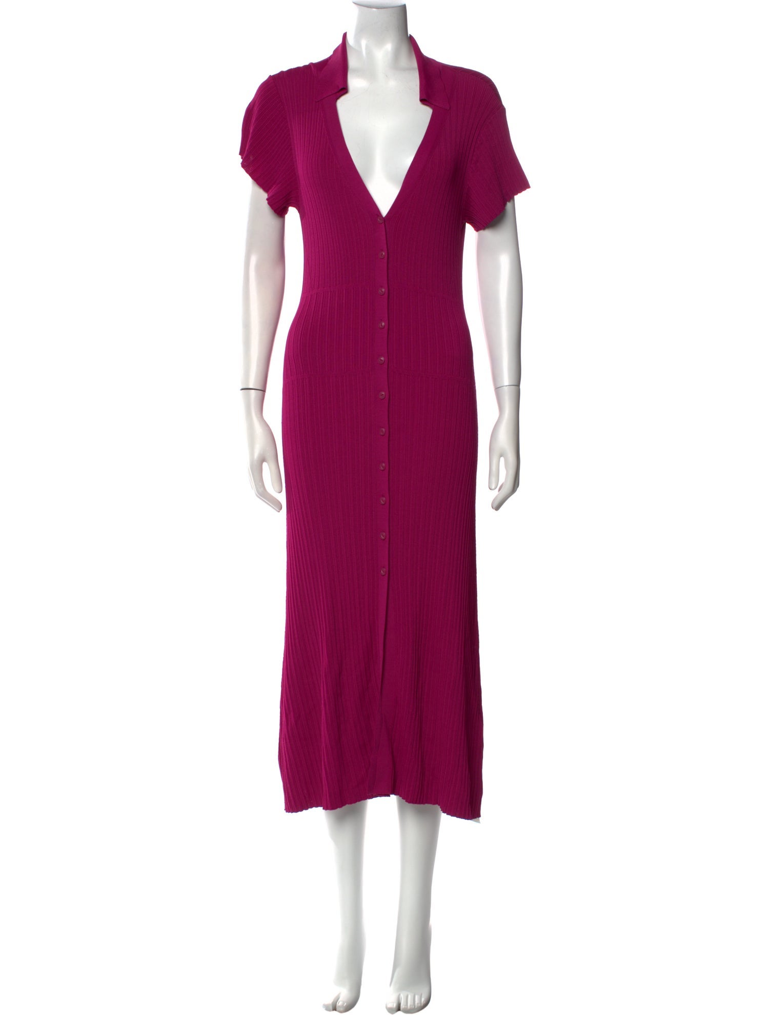 Rag & Bone V-Neck Midi Length Dress