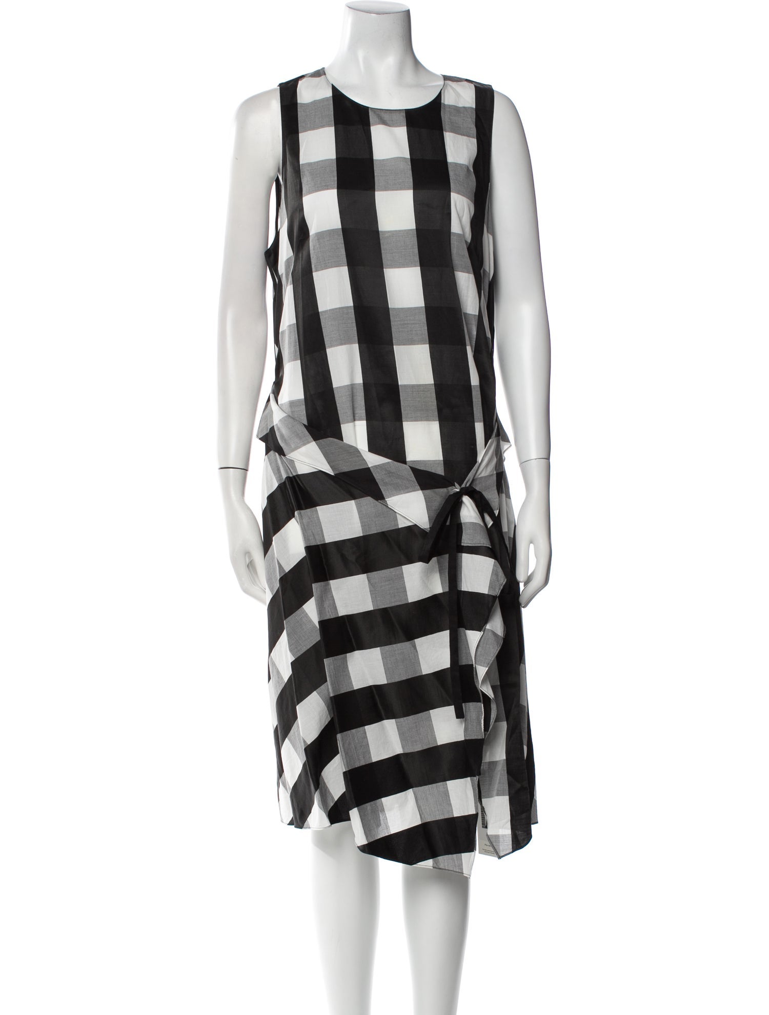 Rag & Bone Plaid Print Midi Length Dress