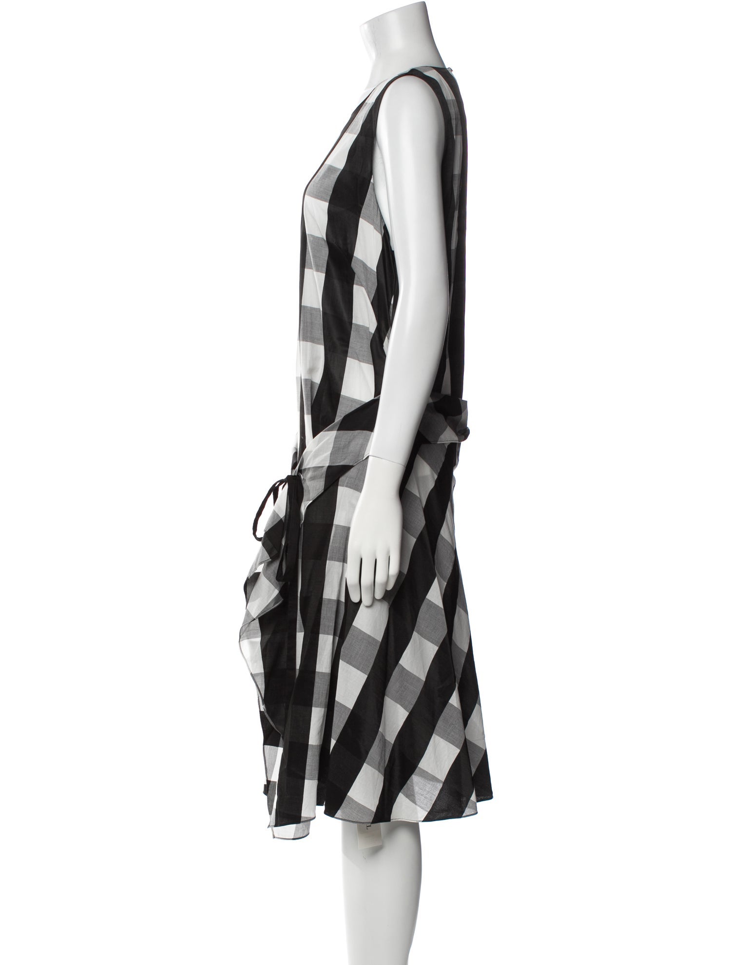 Rag & Bone Plaid Print Midi Length Dress