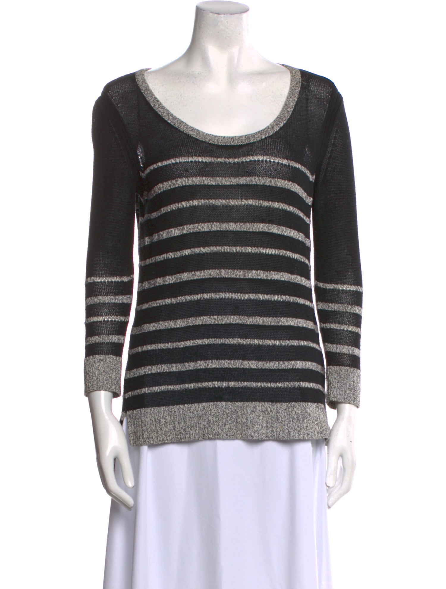 Rag & Bone Striped Scoop Neck Sweater