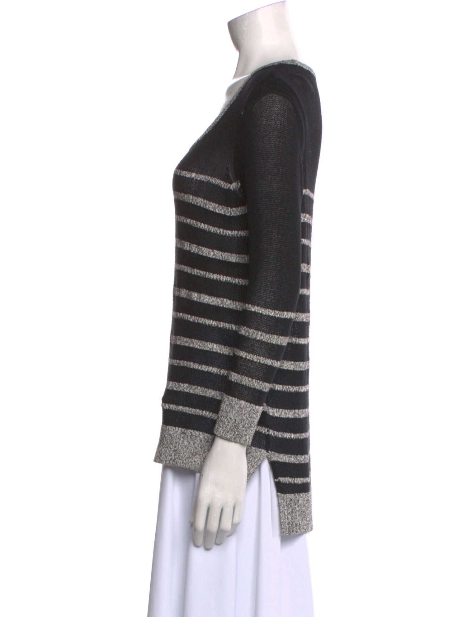Rag & Bone Striped Scoop Neck Sweater