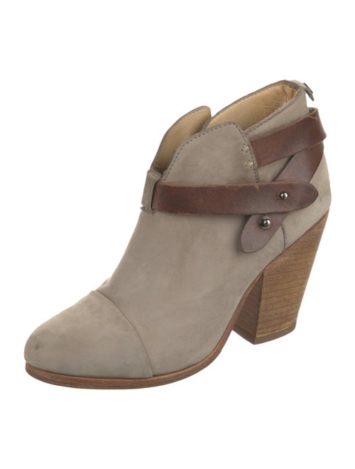 Rag & Bone Suede Leather Trim Embellishment Boots