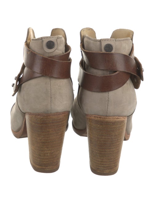 Rag & Bone Suede Leather Trim Embellishment Boots