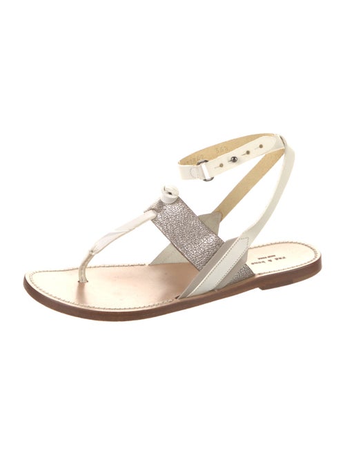 Rag & Bone Leather T-Strap Sandals