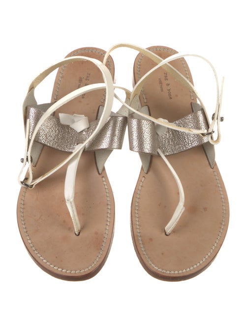 Rag & Bone Leather T-Strap Sandals