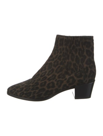 Rag & Bone Suede Animal Print Boots