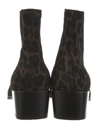 Rag & Bone Suede Animal Print Boots