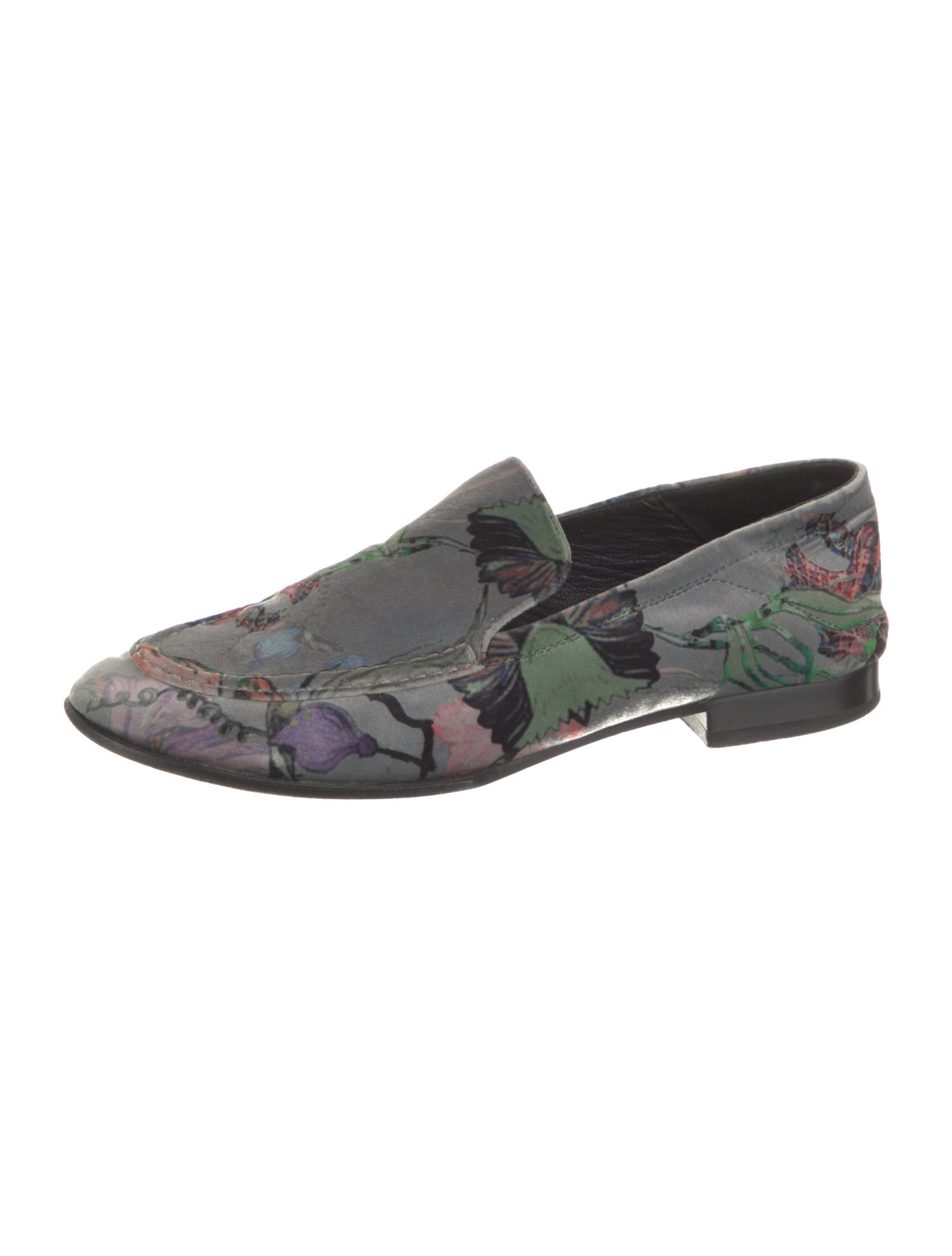 Rag & Bone Velvet Floral Print Loafers