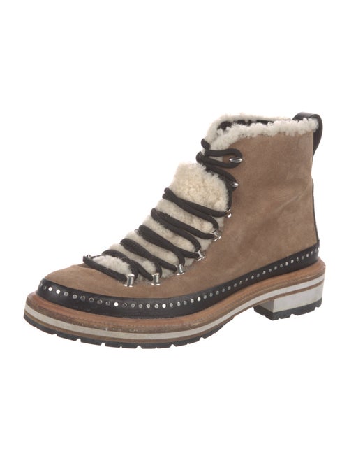 Rag & Bone Suede Printed Lace-Up Boots