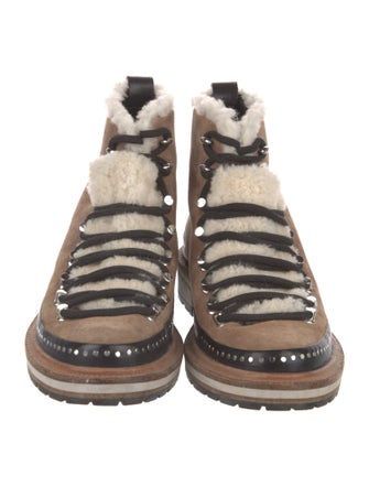 Rag & Bone Suede Printed Lace-Up Boots