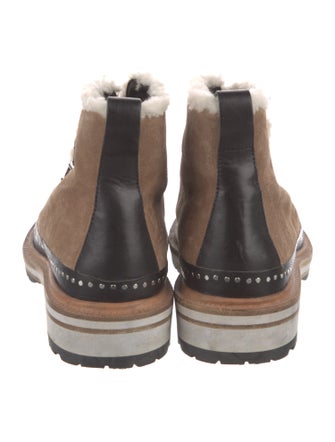 Rag & Bone Suede Printed Lace-Up Boots