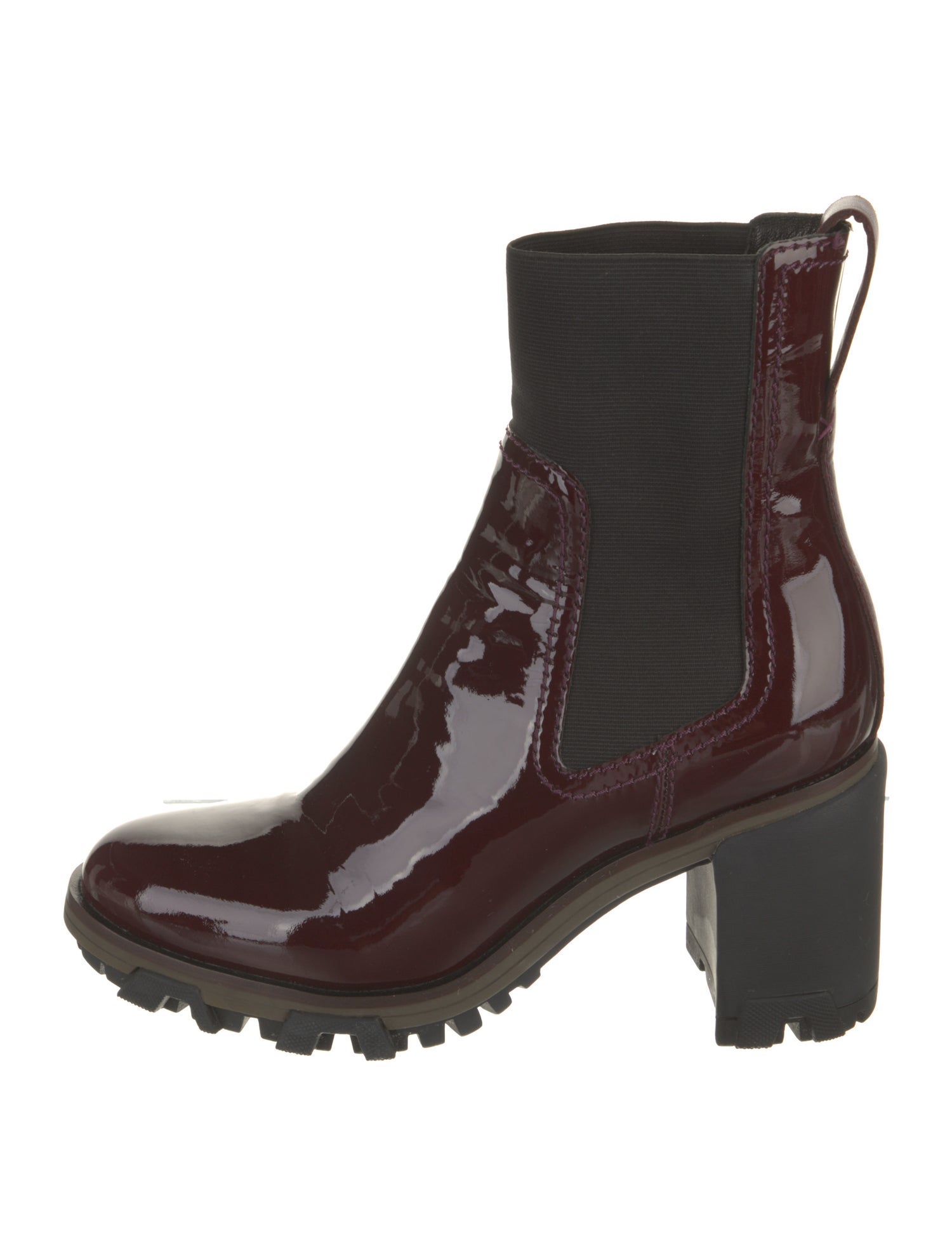 Rag & Bone Patent Leather Printed Chelsea Boots