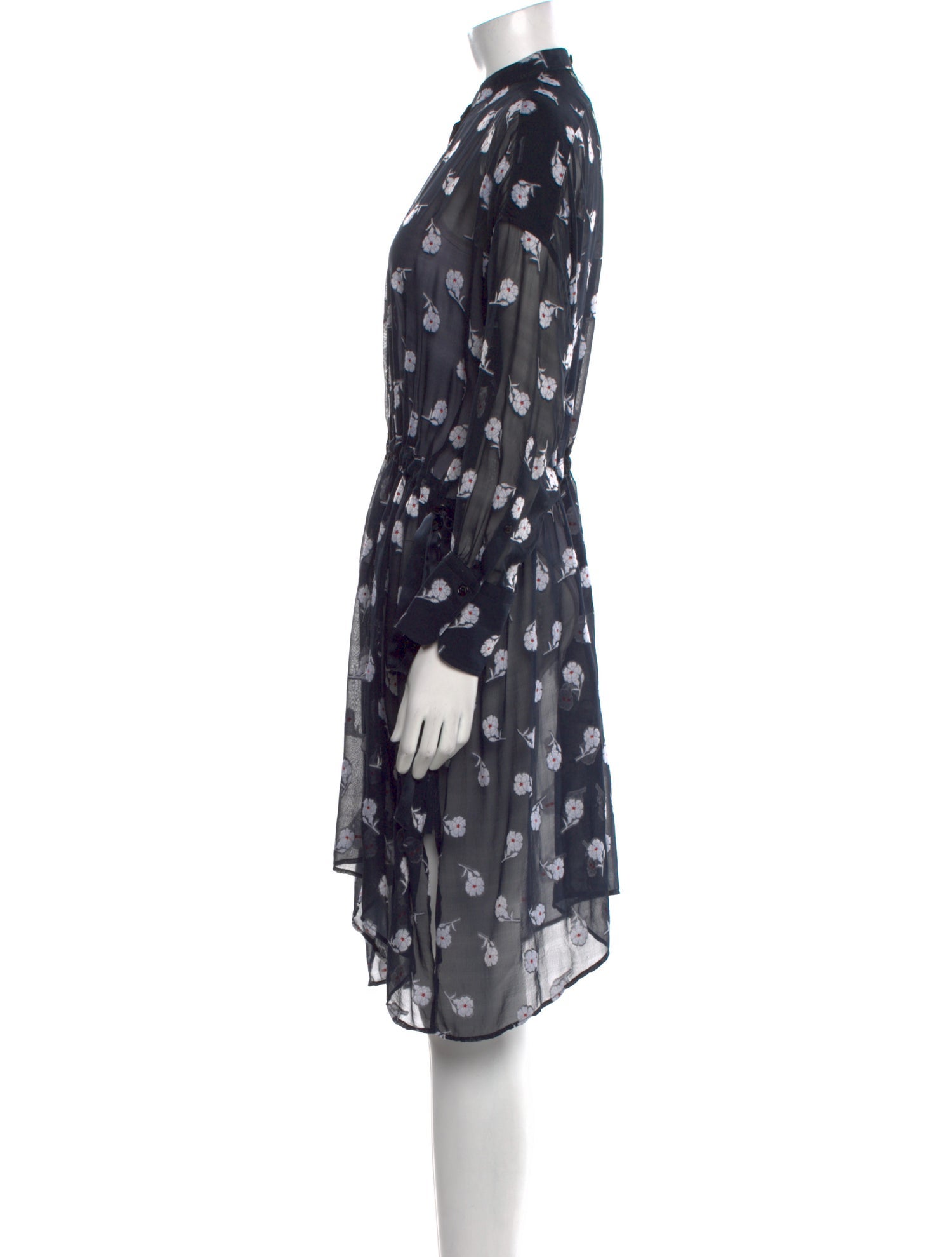 Rag & Bone Printed Midi Length Dress