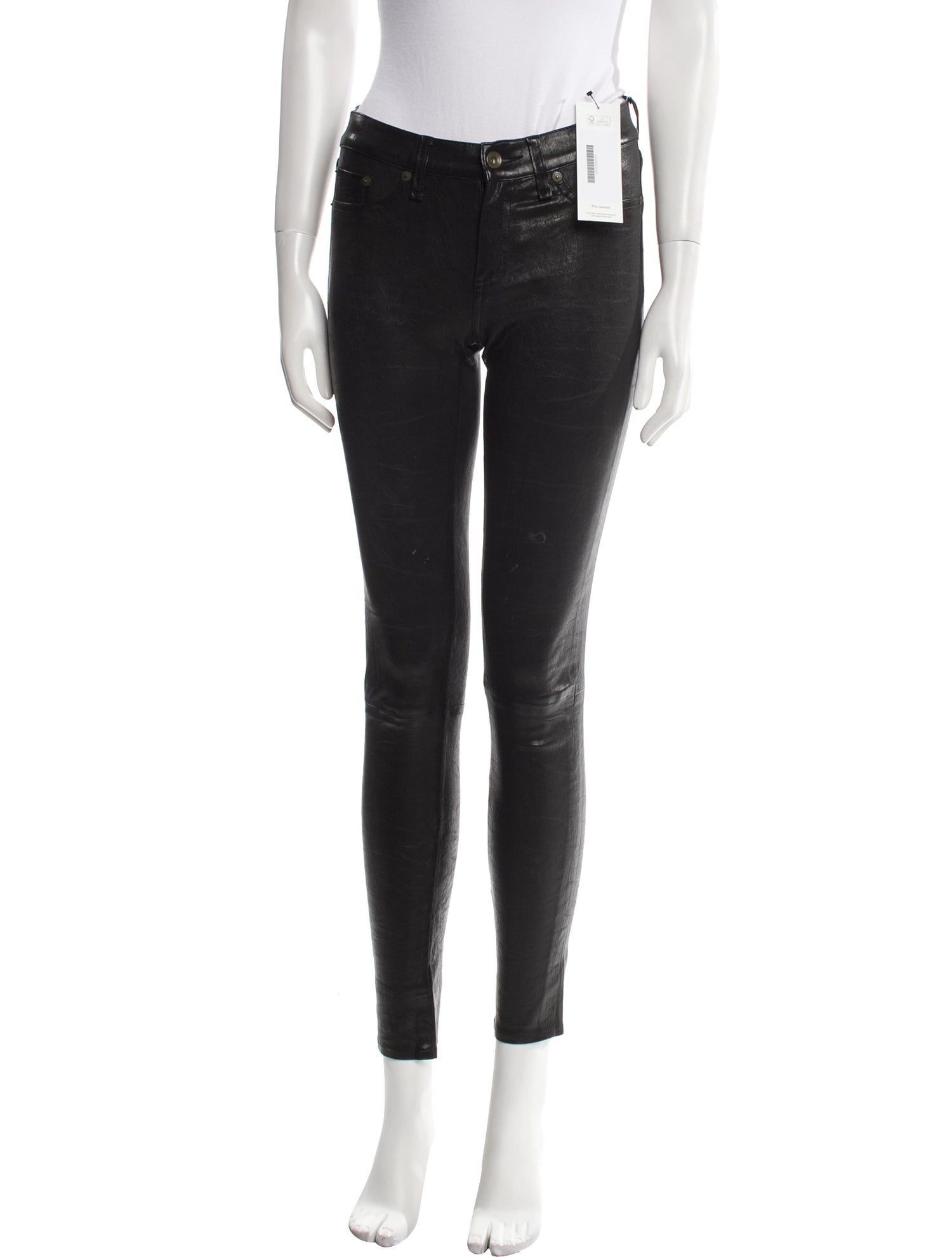 Rag & Bone Leather Skinny Leg Pants