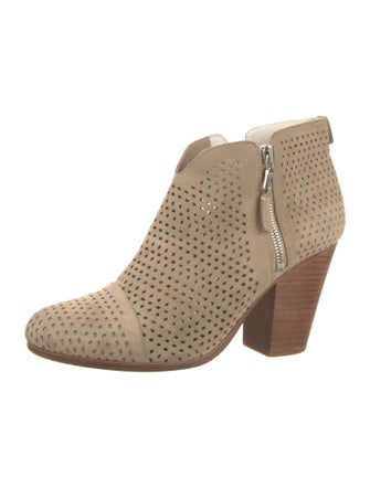 Rag & Bone Suede Lasercut Accents Boots