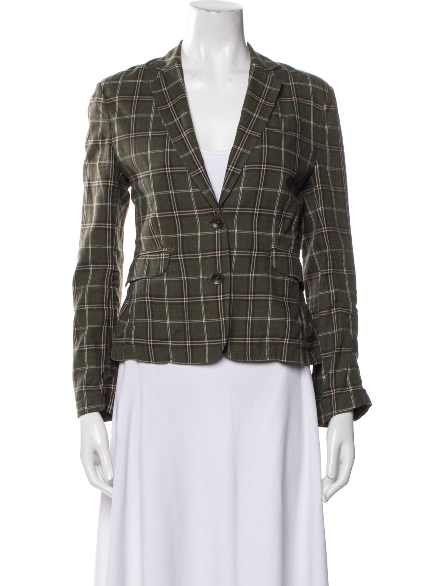 Rag & Bone Plaid Print Blazer