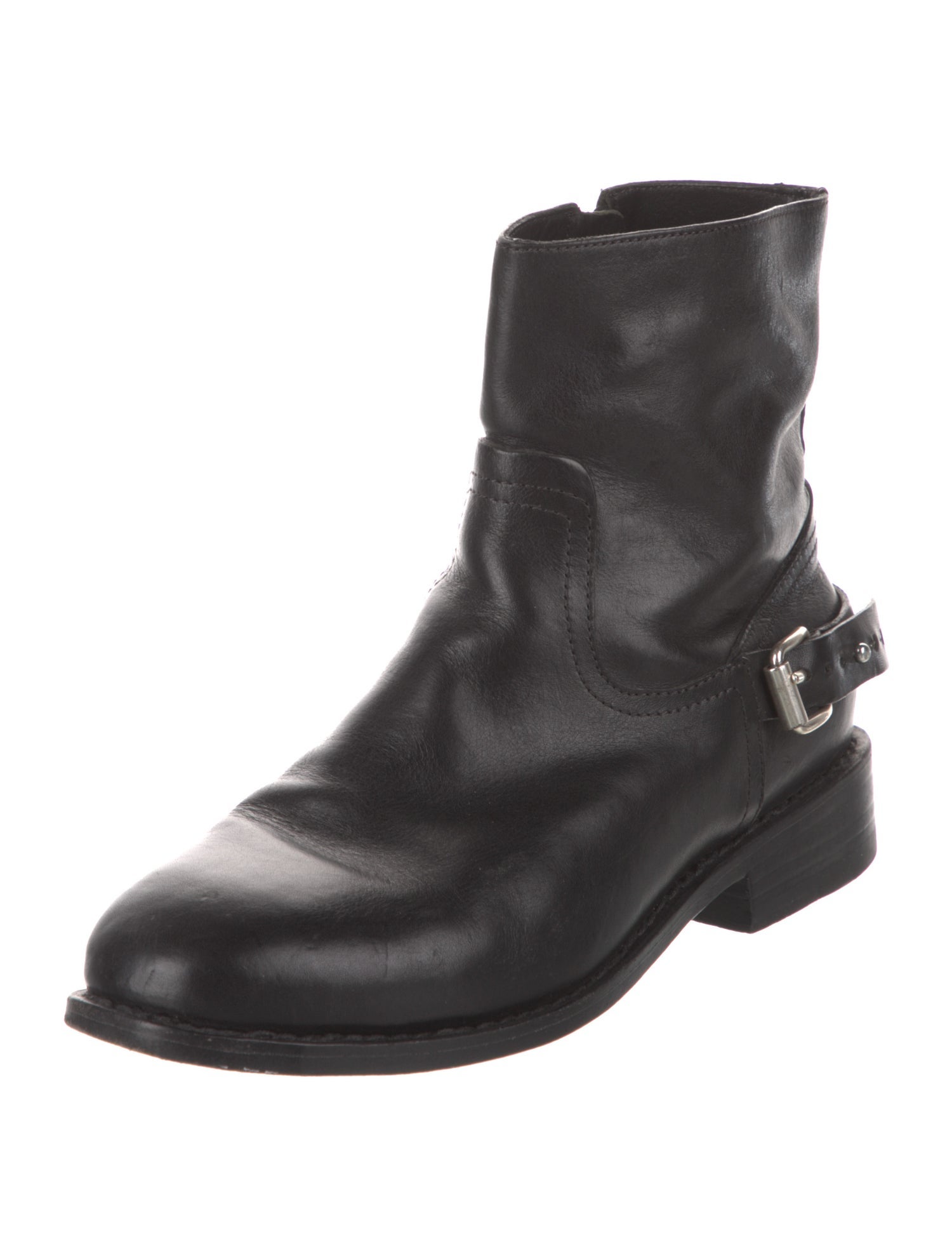 Rag & Bone Leather Moto Boots