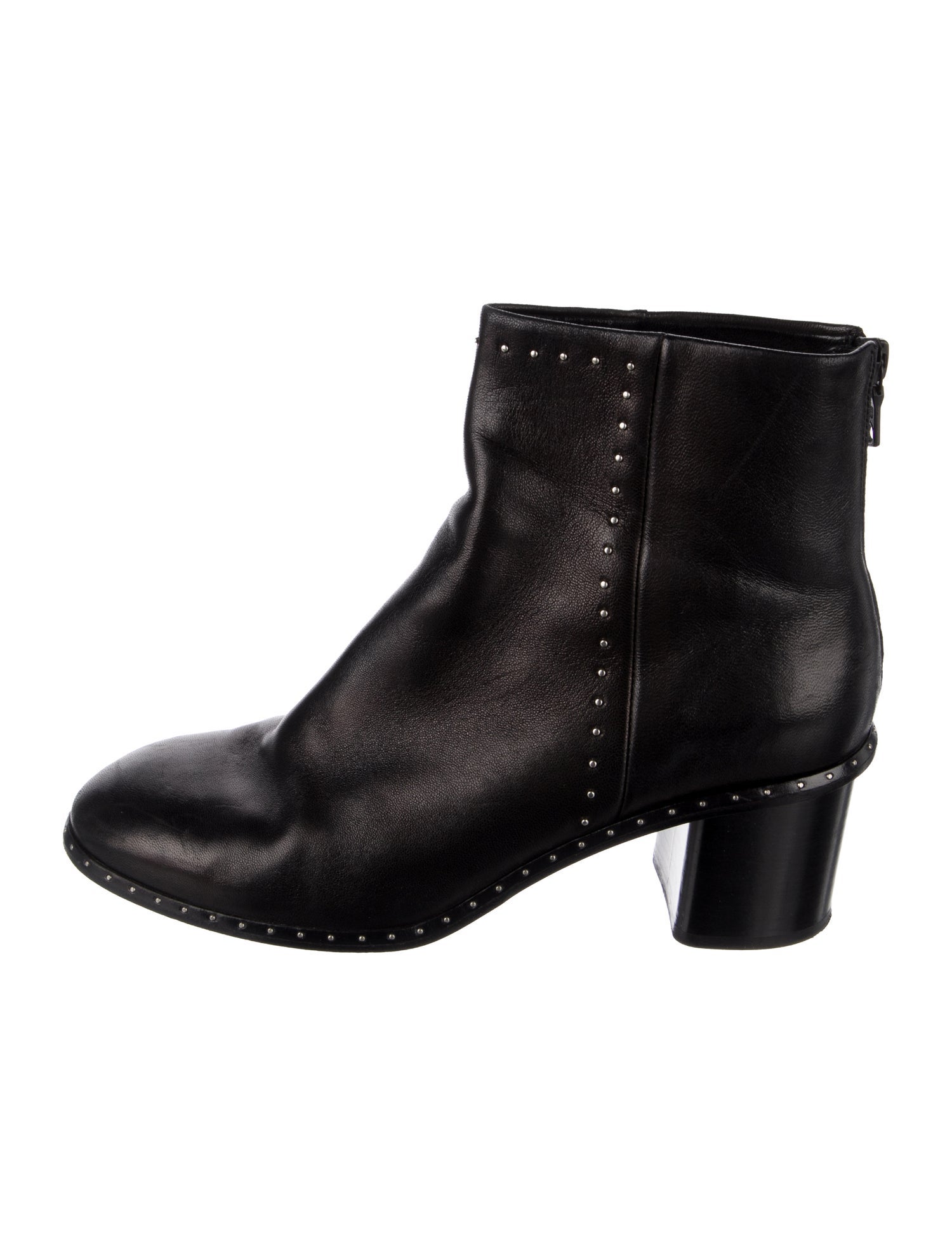 Rag & Bone Leather Studded Accents Boots