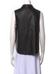 Rag & Bone Leather Sleeveless Button-Up Top