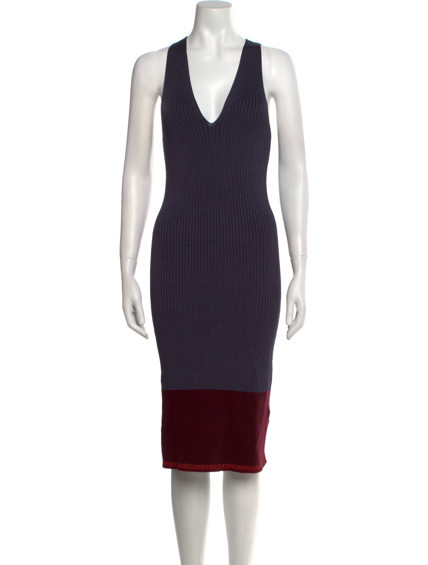 Rag & Bone Striped Midi Length Dress