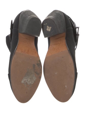 Rag & Bone Canvas Leather Trim Embellishment Boots