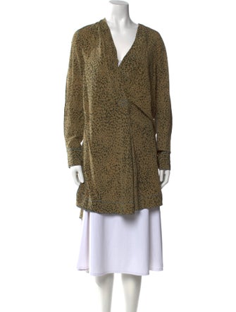 Rag & Bone Silk Animal Print Tunic