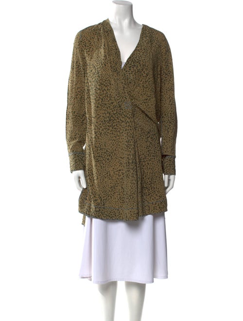 Rag & Bone Silk Animal Print Tunic