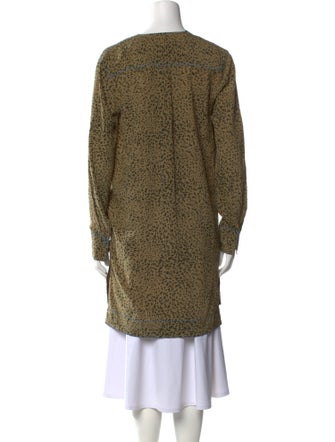 Rag & Bone Silk Animal Print Tunic