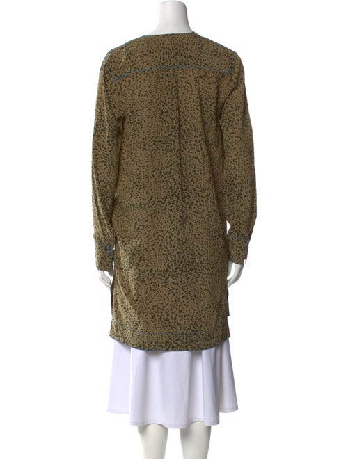 Rag & Bone Silk Animal Print Tunic