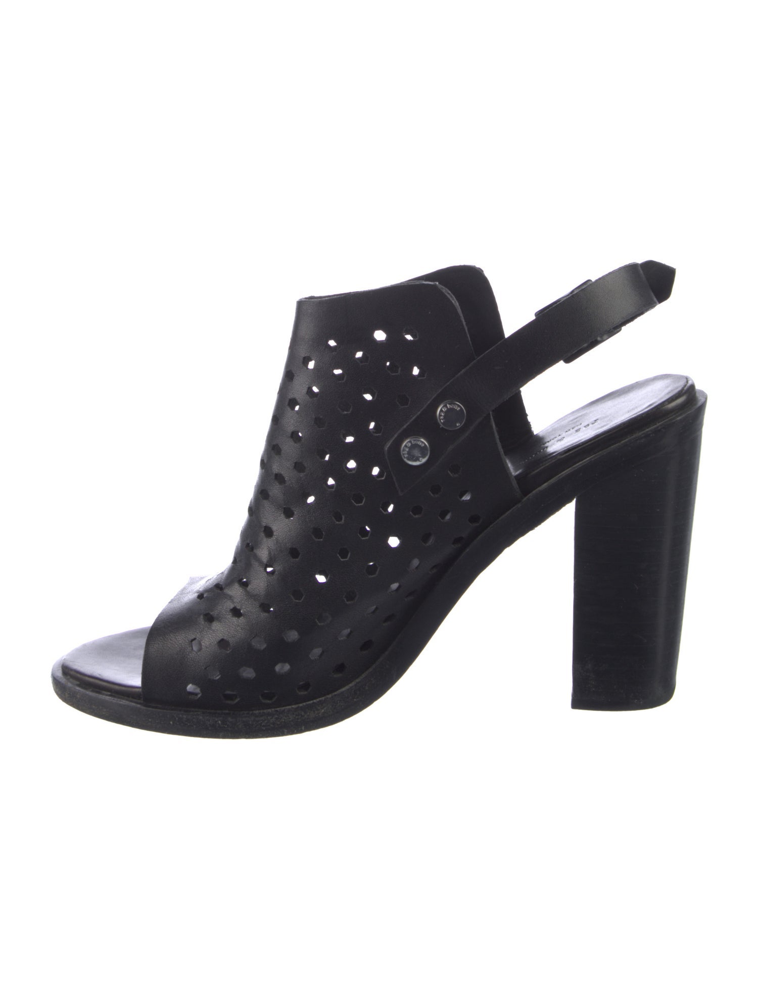 Rag & Bone Leather Lasercut Accents Slingback Sandals