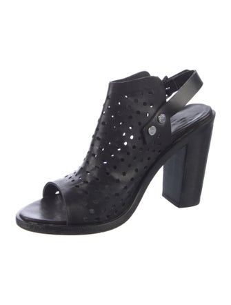 Rag & Bone Leather Lasercut Accents Slingback Sandals