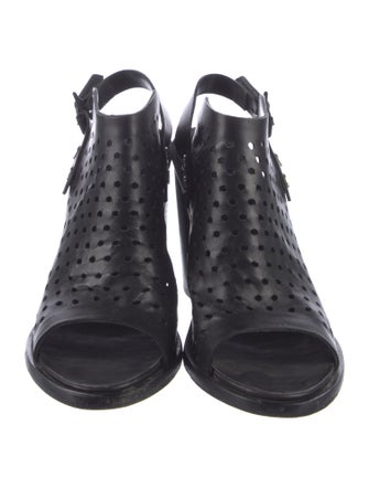 Rag & Bone Leather Lasercut Accents Slingback Sandals