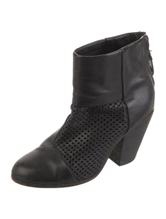 Rag & Bone Leather Lasercut Accents Boots