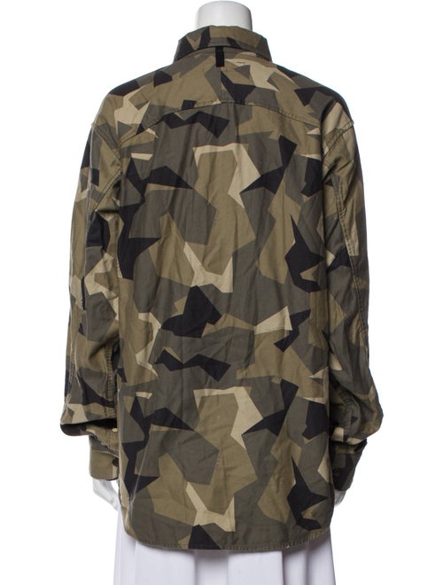 Rag & Bone Printed Long Sleeve Button-Up Top