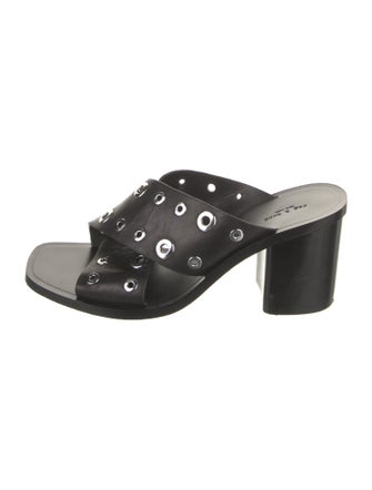 Rag & Bone Leather Studded Accents Slides