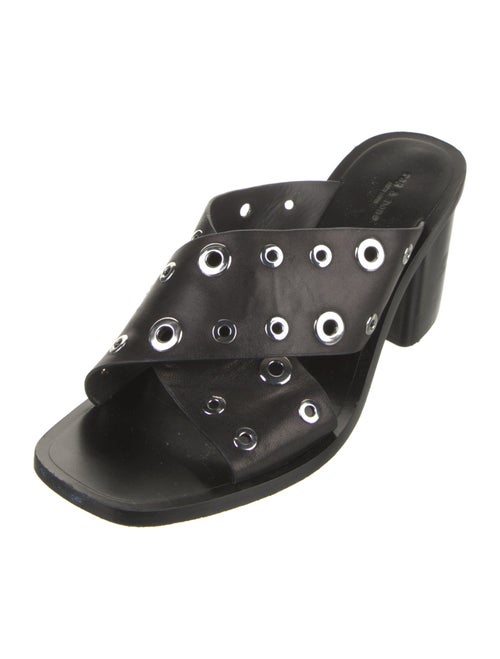 Rag & Bone Leather Studded Accents Slides