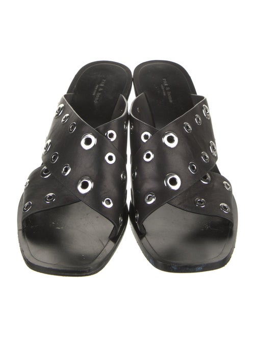 Rag & Bone Leather Studded Accents Slides