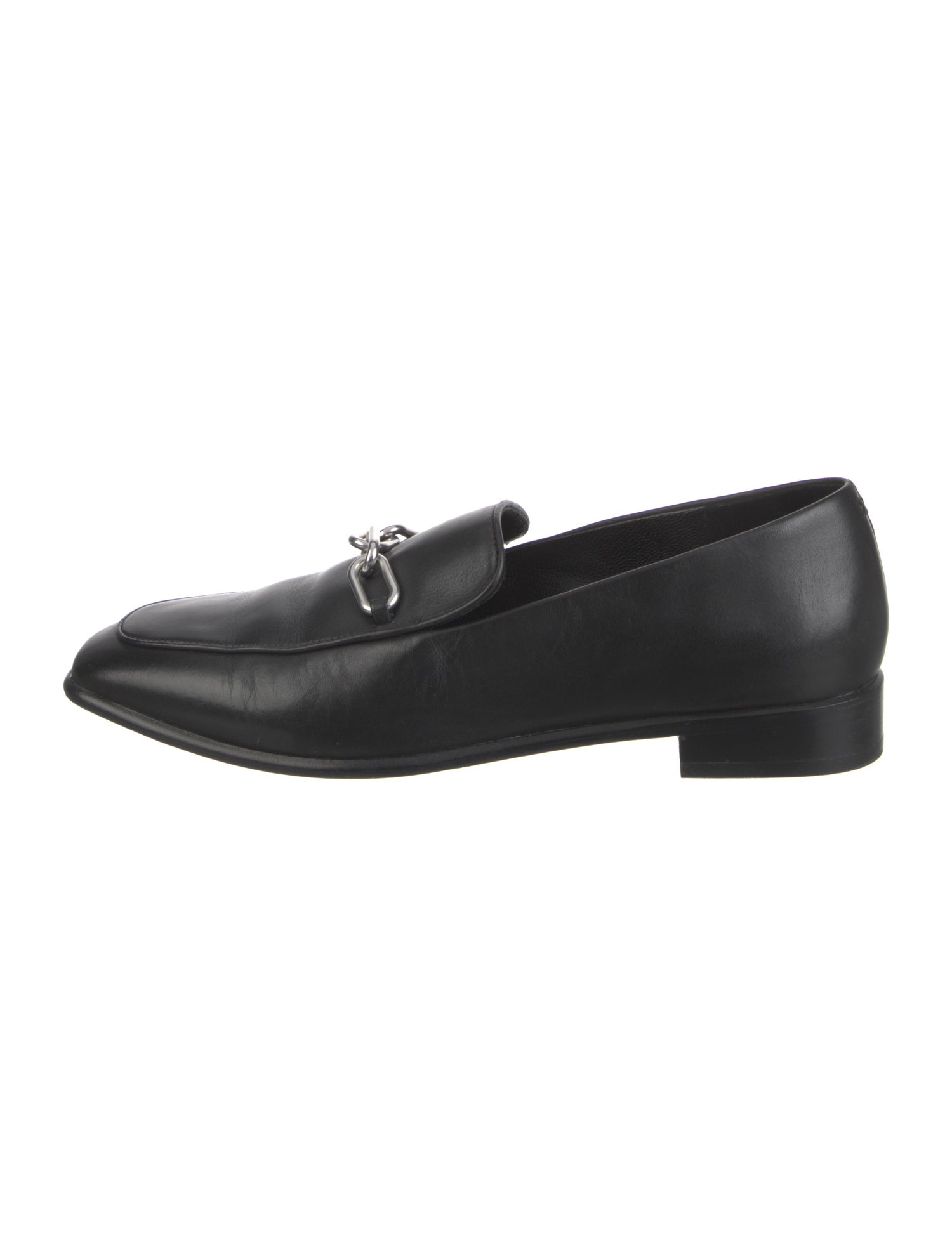 Rag & Bone Leather Chain-Link Accents Loafers