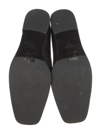 Rag & Bone Leather Chain-Link Accents Loafers