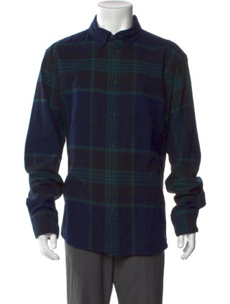 Rag & Bone Plaid Print Long Sleeve Shirt