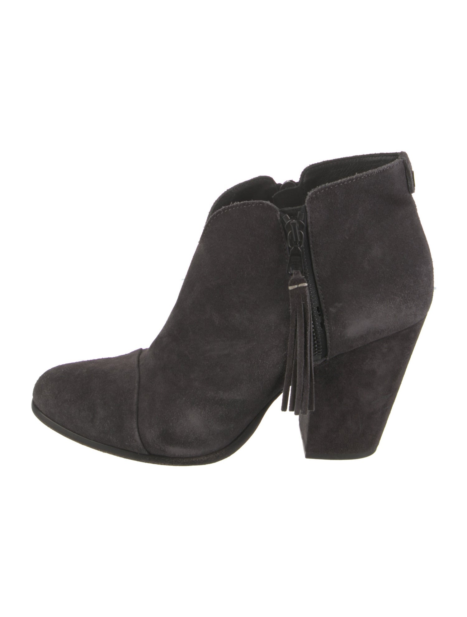 Rag & Bone Suede Tassel Accents Boots
