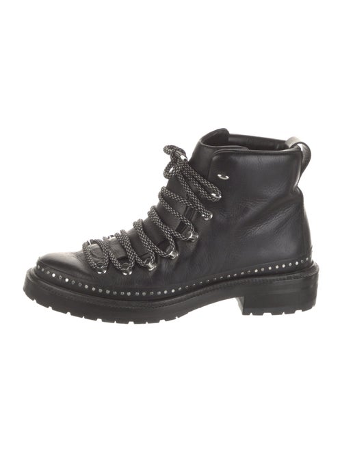 Rag & Bone Leather Studded Accents Combat Boots