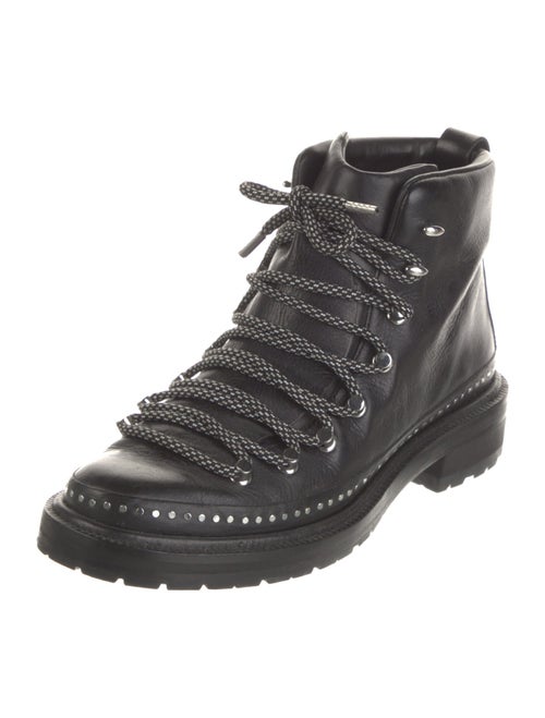 Rag & Bone Leather Studded Accents Combat Boots